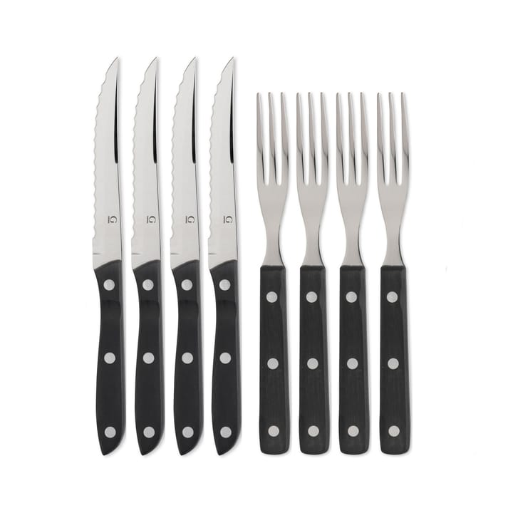 Old Farmer black 餐具 cutlery 8 pieces - 8 pcs - Gense