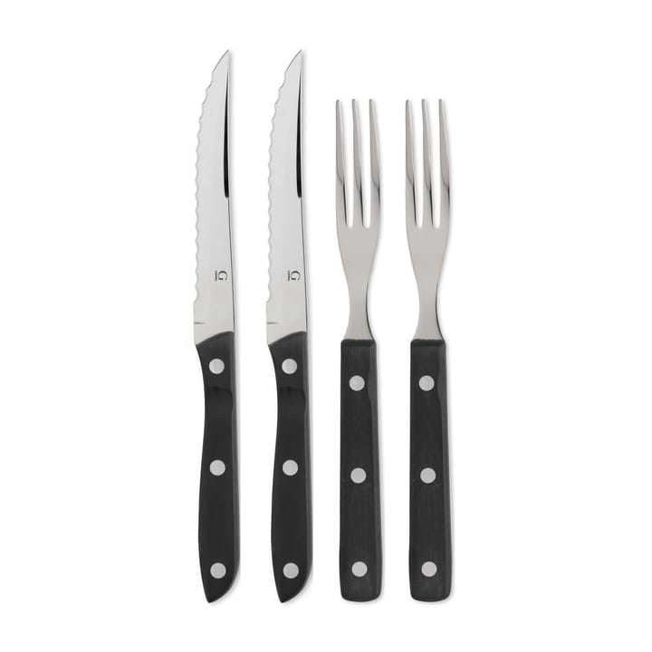 Old Farmer 餐具 cutlery black - set with 4 pcs - Gense