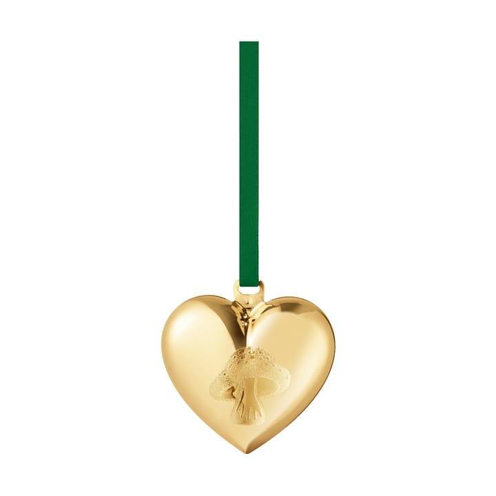 2023 Christmas heart, Gold-plated Georg Jensen