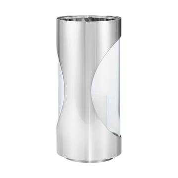 Chrome contours hurricane 烛台 22 cm - 不锈钢 - Georg Jensen