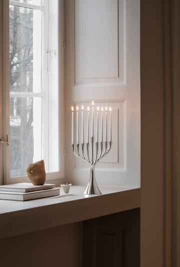 Cobra Hanukkah candles 18-pack - White - Georg Jensen