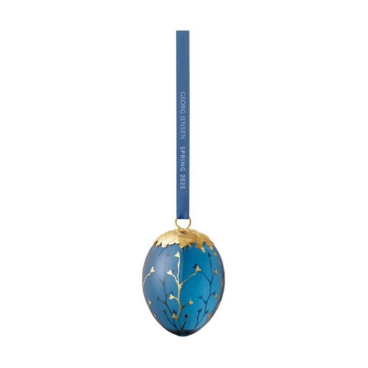 Spring 2025 装饰 egg Easter hanging, 金色-plated 玻璃 Georg Jensen