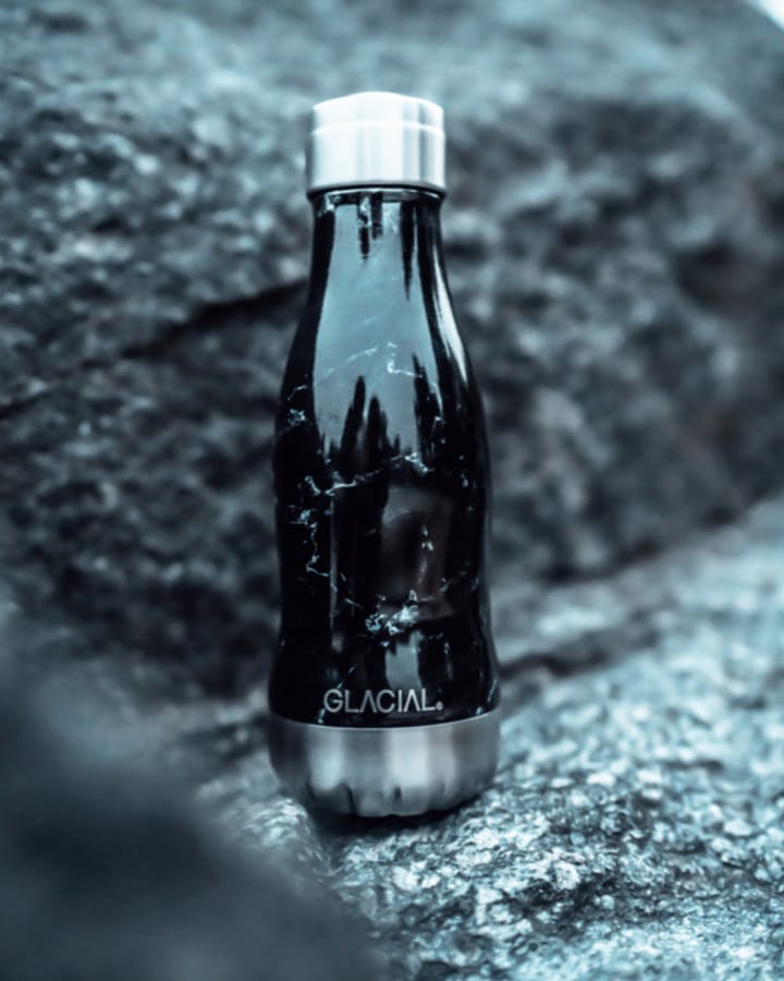 Glacial 水瓶 280 ml - 黑色 大理石色 - Glacial