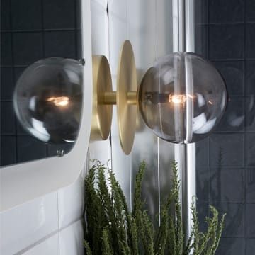 Art Deco IP44 壁灯 - Smoke/brushed brass - Globen Lighting