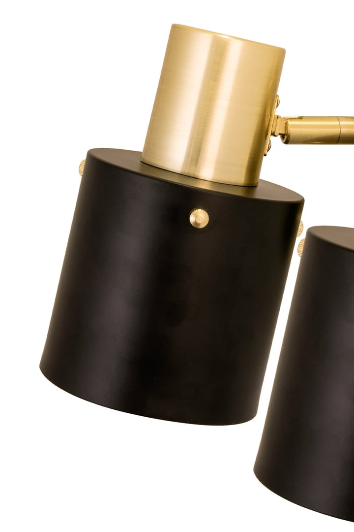 Clark 2 壁灯 - 黑色-brushed brass - Globen Lighting