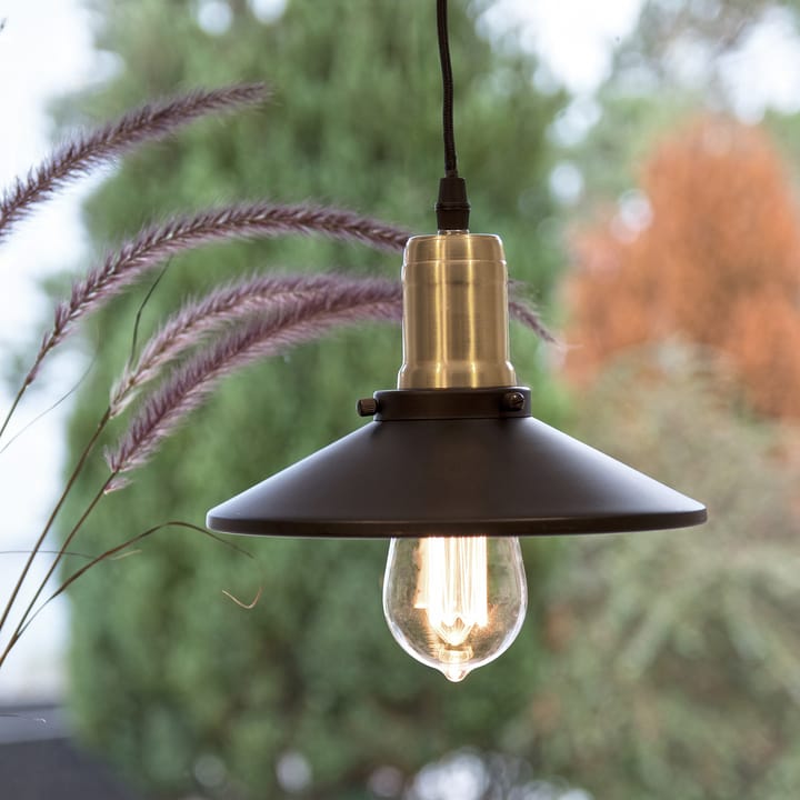 Disc 吊灯 mini - Matte 黑色-brushed brass - Globen Lighting