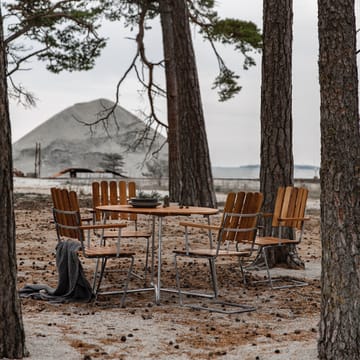 9A dining 桌子 - Teak Ø100 cm - Grythyttan Stålmöbler