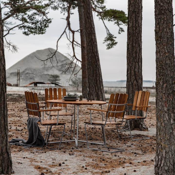 9A dining 桌子 - Teak Ø120 cm - Grythyttan Stålmöbler