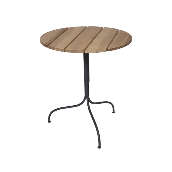 Akleja 桌子 Ø65cm - Teak-深灰色 stand - Grythyttan Stålmöbler