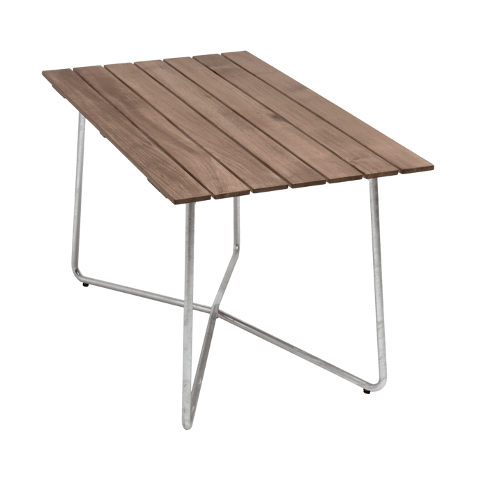 B25A 桌子 - Teak-hot-dip galvanized stand - Grythyttan Stålmöbler