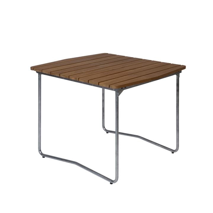 B31 84 dining 桌子 - Teak-hot-dip galvanized stand - Grythyttan Stålmöbler