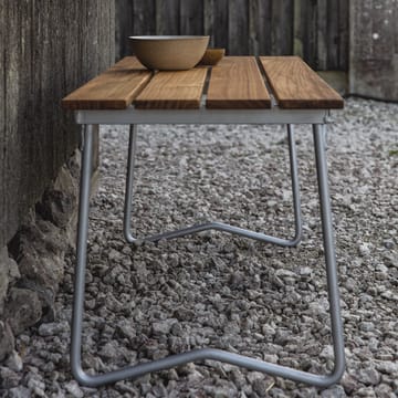 Bänk 8 长椅 - 自然木色 oil-hot-dip galvanized steel frame - Grythyttan Stålmöbler