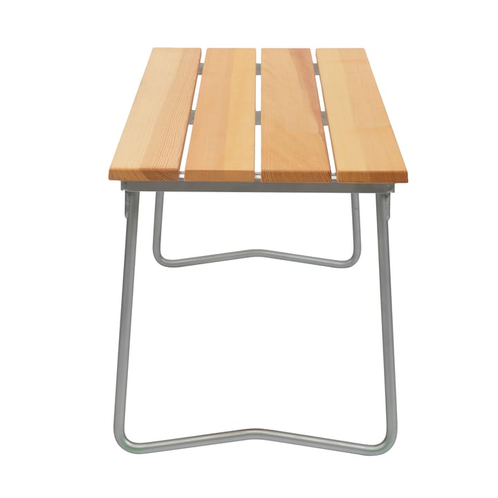 Bänk 8 长椅 - Pine oil-hot-dip galvanized steel stand - Grythyttan Stålmöbler