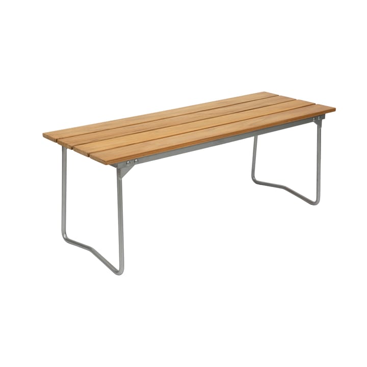 Bänk 8 长椅 - Teak-hot-dip galvanized steel stand - Grythyttan Stålmöbler