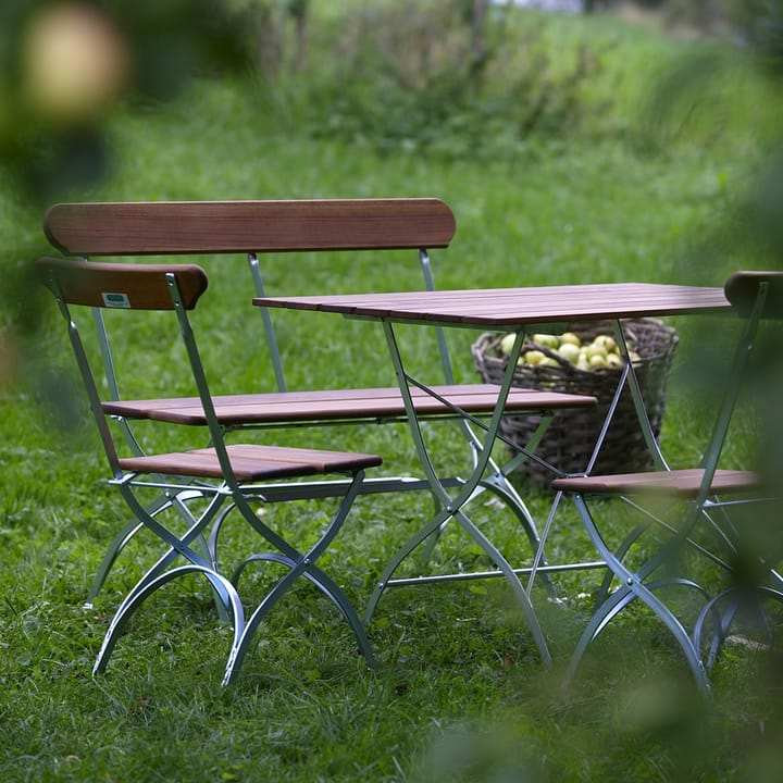 Bryggeri sofa - Teak-hot-dip galvanized stand - Grythyttan Stålmöbler