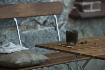 Bryggeri 桌子 - Teak-hot-dip galvanized stand - Grythyttan Stålmöbler