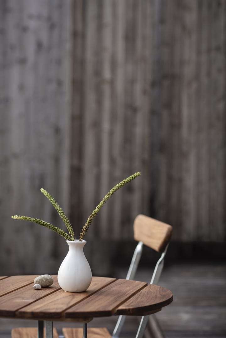 Bryggeri tripod 桌子 - Teak-hot-dip galvanized stand - Grythyttan Stålmöbler