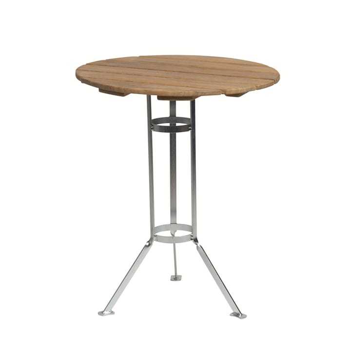 Bryggeri tripod 桌子 - Teak-hot-dip galvanized stand - Grythyttan Stålmöbler