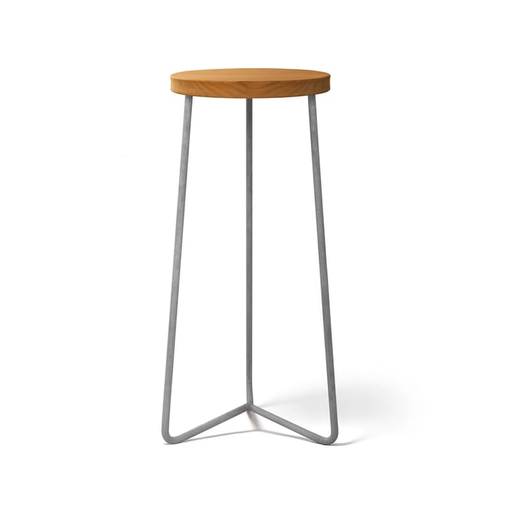 V-1 凳子 - Teak-63-hot-dip galvanized steel stand - Grythyttan Stålmöbler