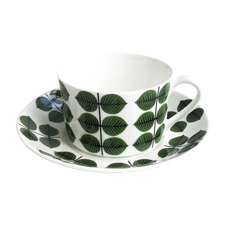 Berså  茶杯和碟子 35 cl - 绿色 - Gustavsbergs Porslinsfabrik