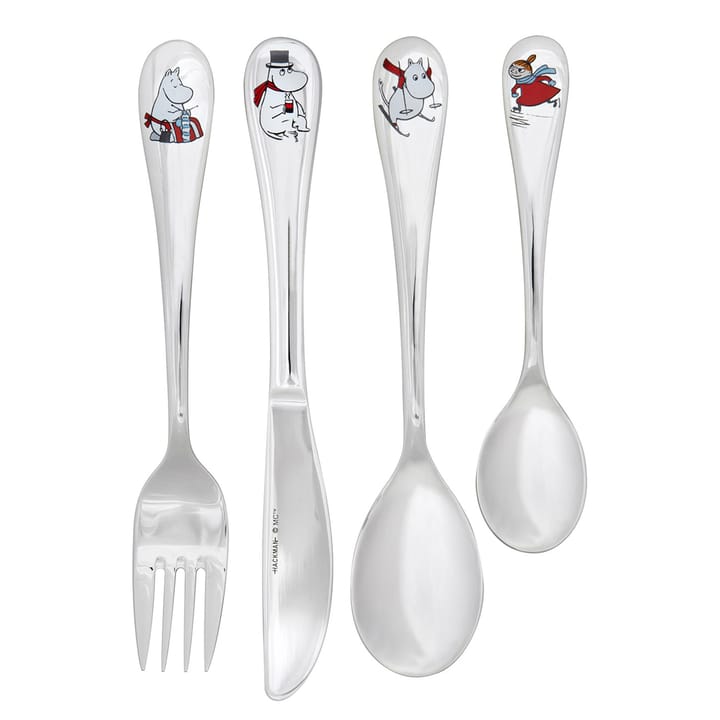 Moomin 餐具 cutlery childrens set 四件套装 - winter - Hackman