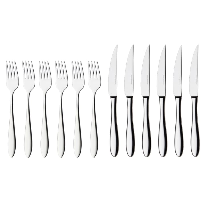 Fjord steak 餐具 cutlery 12 pcs - 不锈钢 - Hardanger Bestikk