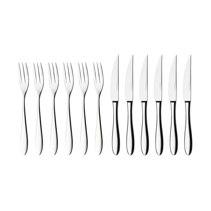 Fjord steak 餐具 cutlery 12 pcs - 不锈钢 - Hardanger Bestikk