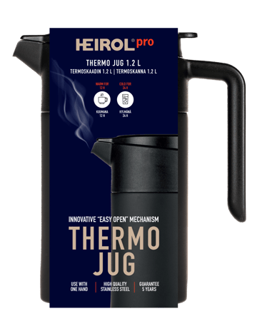 Heirol 热水瓶jug 1.2 l - 黑色 - Heirol