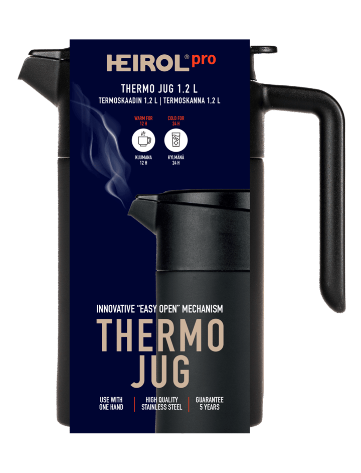 Heirol 热水瓶jug 1.2 l - 黑色 - Heirol