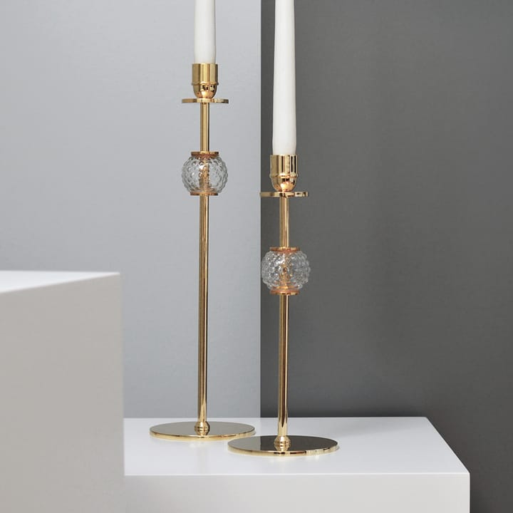 Alba 烛台 40 cm - Solid brass and glass - Hilke Collection