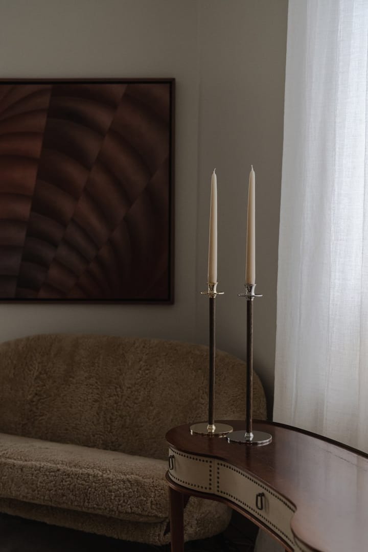 Alto Basso candle sticks, Nickel-plated brass Hilke Collection