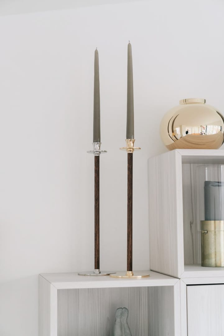 Alto Basso candle sticks - Nickel-plated brass - Hilke Collection