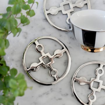 Anima Gemella coaster 四件套装 - Nickel-plated brass - Hilke Collection