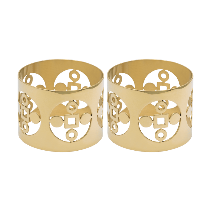 Anima Gemella 餐巾环  两件套装 - 黄铜 - Hilke Collection