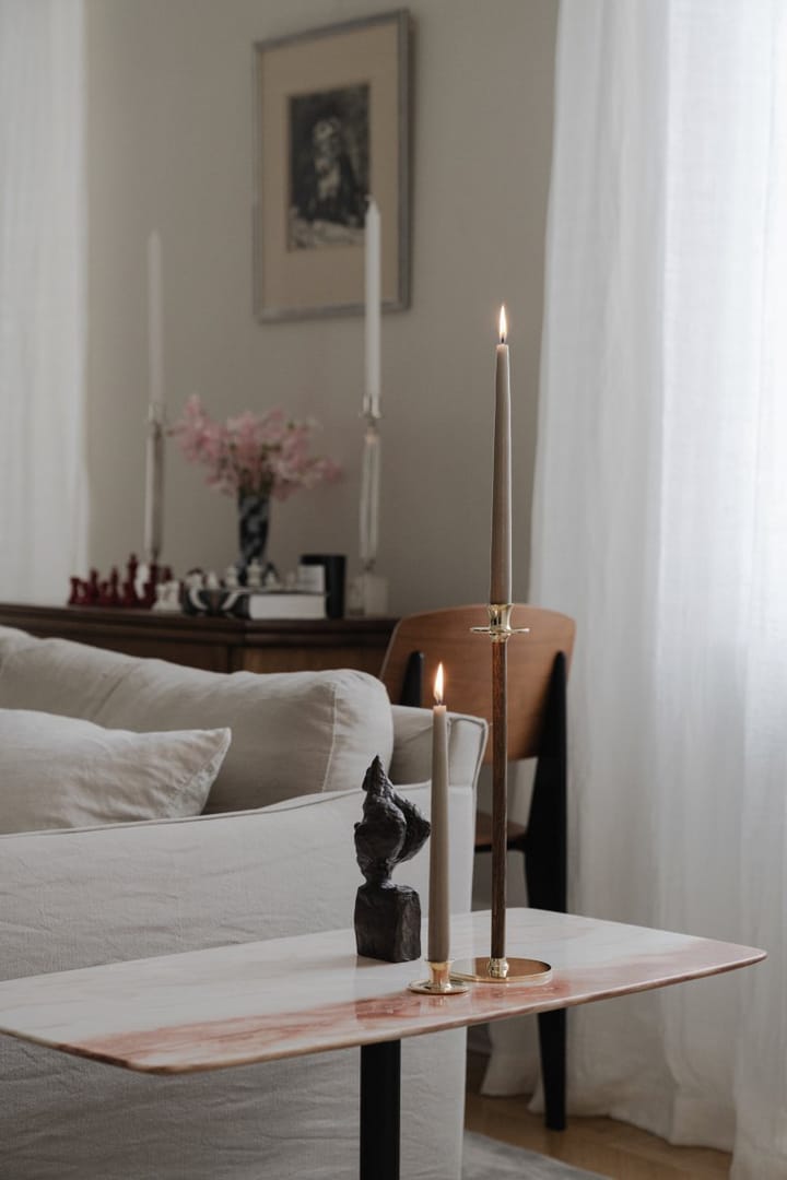 Basso low candle sticks - Solid brass - Hilke Collection