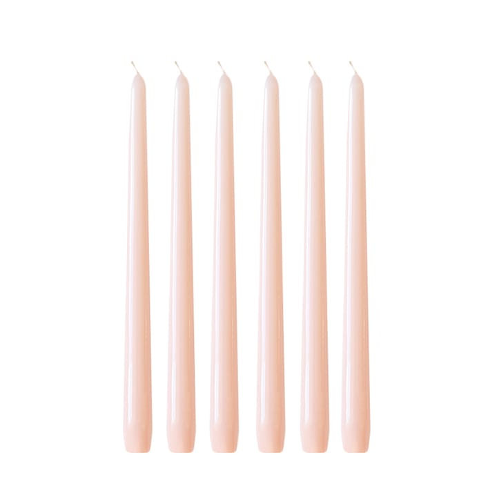 Herrgårdsljus candles 30 cm 六件套装  - 粉色 glossy - Hilke Collection