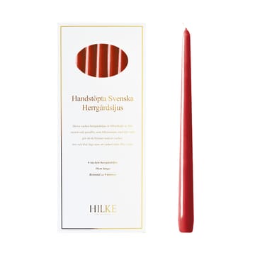 Herrgårdsljus candles 30 cm 六件套装  - 红色 glossy - Hilke Collection