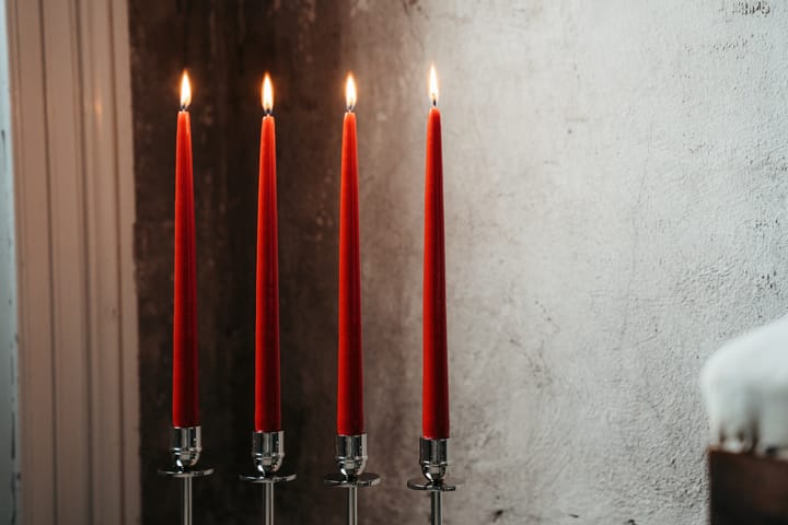 Herrgårdsljus candles 30 cm 六件套装  - 红色 glossy - Hilke Collection