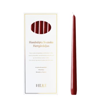 Herrgårdsljus candles 30 cm 六件套装  - 酒红色 红色 glossy - Hilke Collection