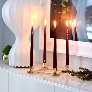 Herrgårdsljus candles 30 cm 六件套装  - 酒红色 红色 glossy - Hilke Collection