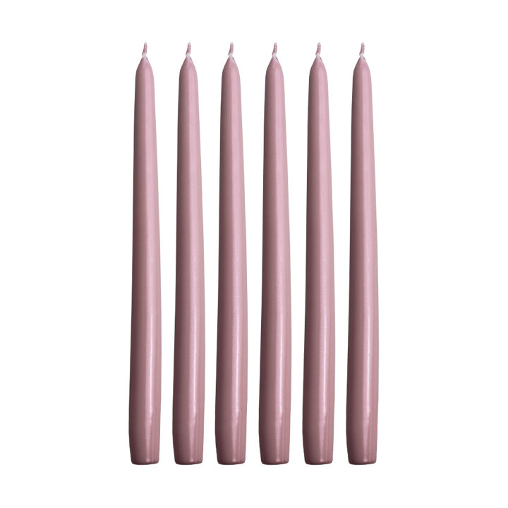 Herrgårdsljus candles 30 cm 六件套装  - 粉色 metallic - Hilke Collection