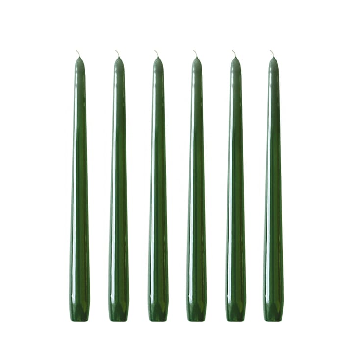 Herrgårdsljus candles 30 cm 六件套装  - 深绿 - Hilke Collection