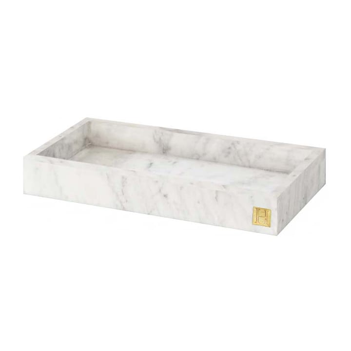 Hilke Collection tray with edge 30x15 cm - 白色 marble - Hilke Collection
