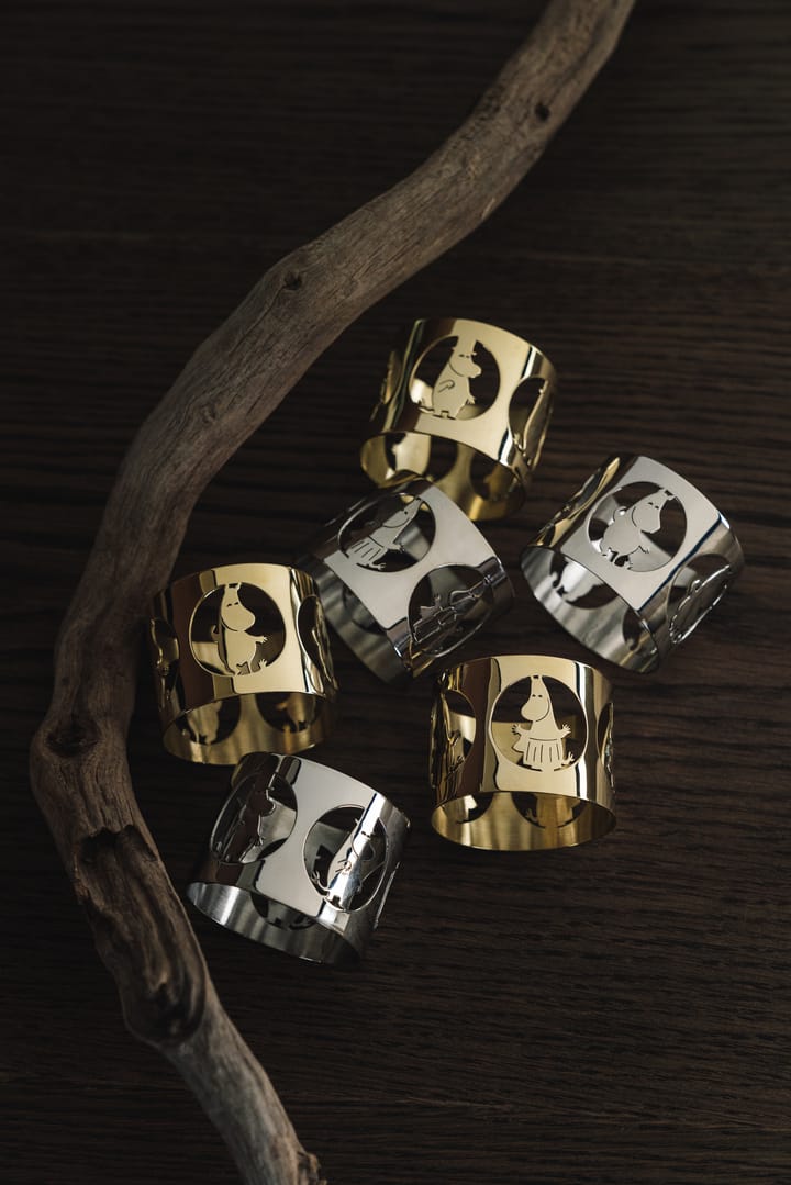 Hilke X 姆明 餐巾纸 rings Moominmamma 两件套装, 镍镀 黄铜 Hilke Collection