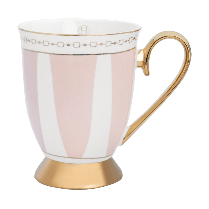 Strisce Rosa 马克杯 28 cl - 粉色-白色-金色 - Hilke Collection