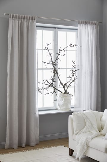 Dalsland curtain with heading tape and channel - pearl - Himla