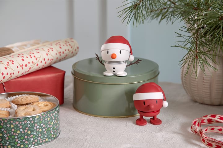 Hoptimist Soft Santa Snowman S figure, 白色的 Hoptimist