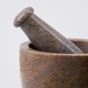 Arb mortar with pestle Ø10 cm - 褐色 - House Doctor