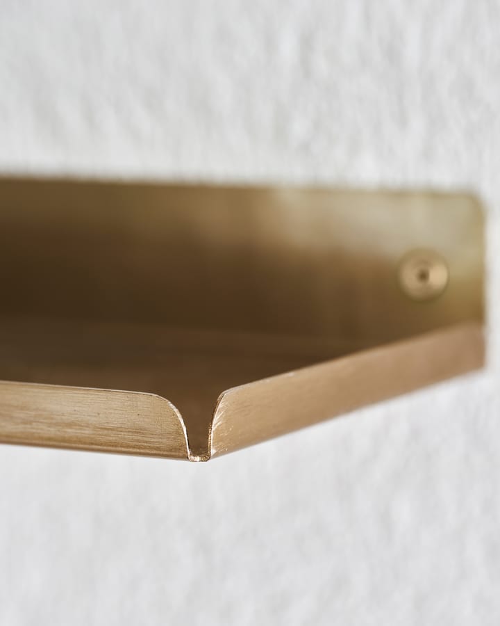 Ledge shelf 80 cm - Brass - House Doctor