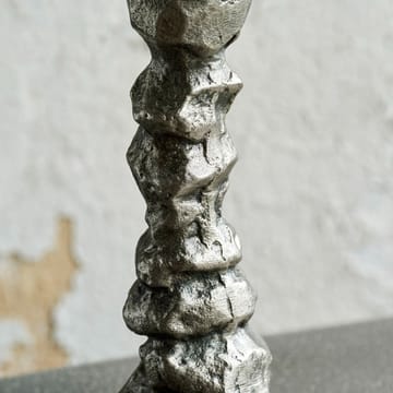 Raku 烛台 antique silver - 20 cm - House Doctor